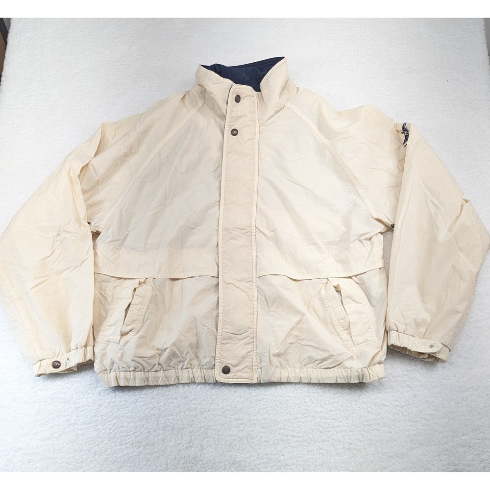 Dockers Golf Windbreaker Jacket Men's Beige Outdoor Sports S